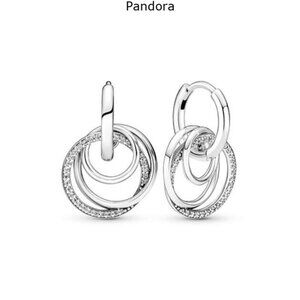 Pandora Family Always Encircled Hoop Earrings